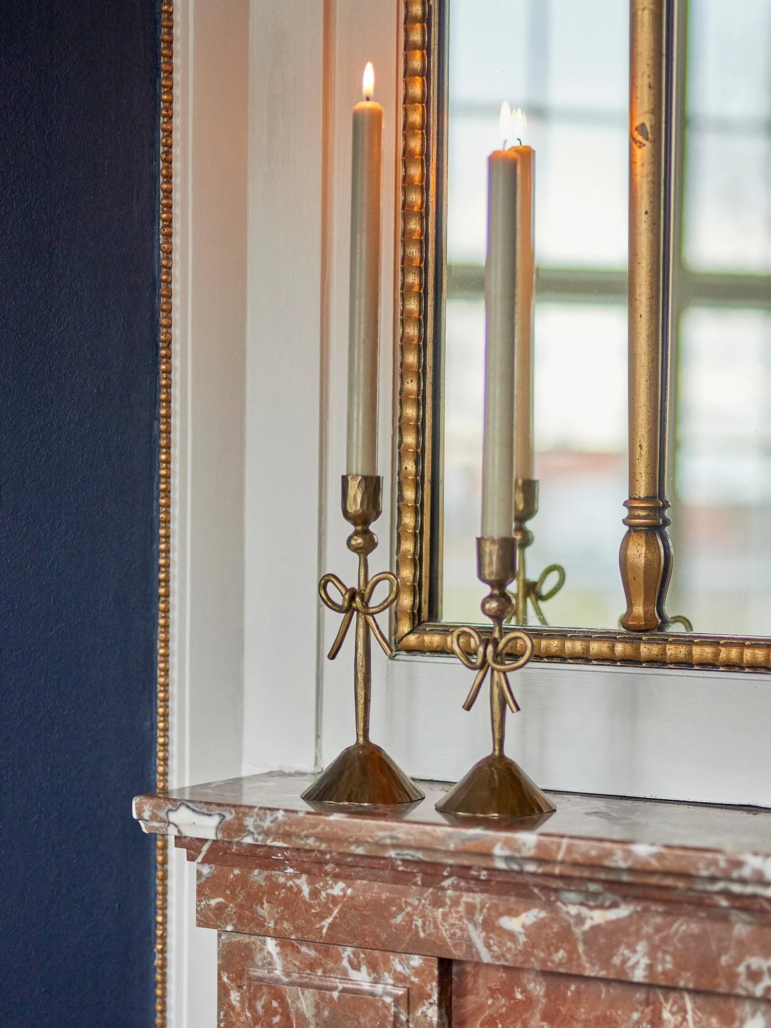Arc lysestake, Messing, 2 deler, Ø9 cm Bloomingville