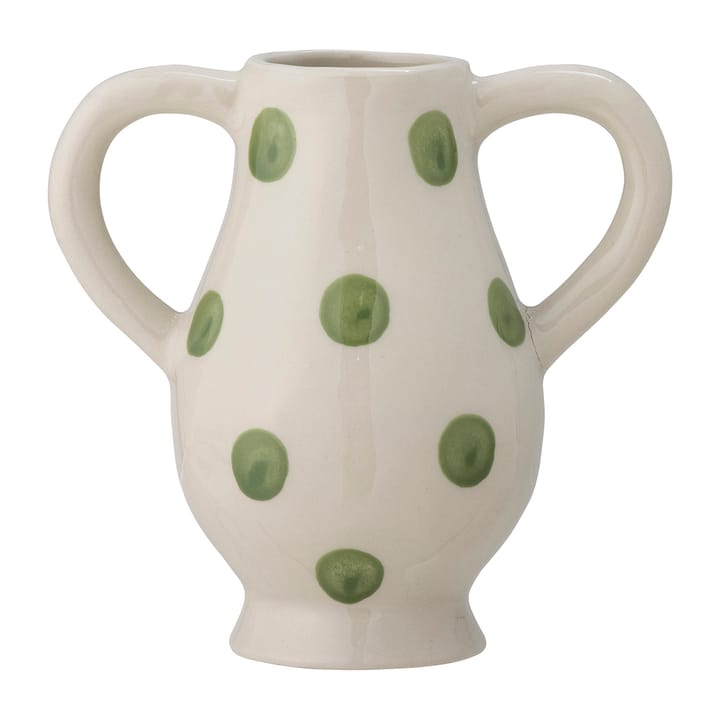 Asrin vase 15 cm - Hvit-grønn - Bloomingville