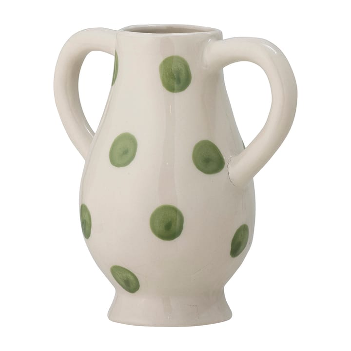 Asrin vase 15 cm - Hvit-grønn - Bloomingville