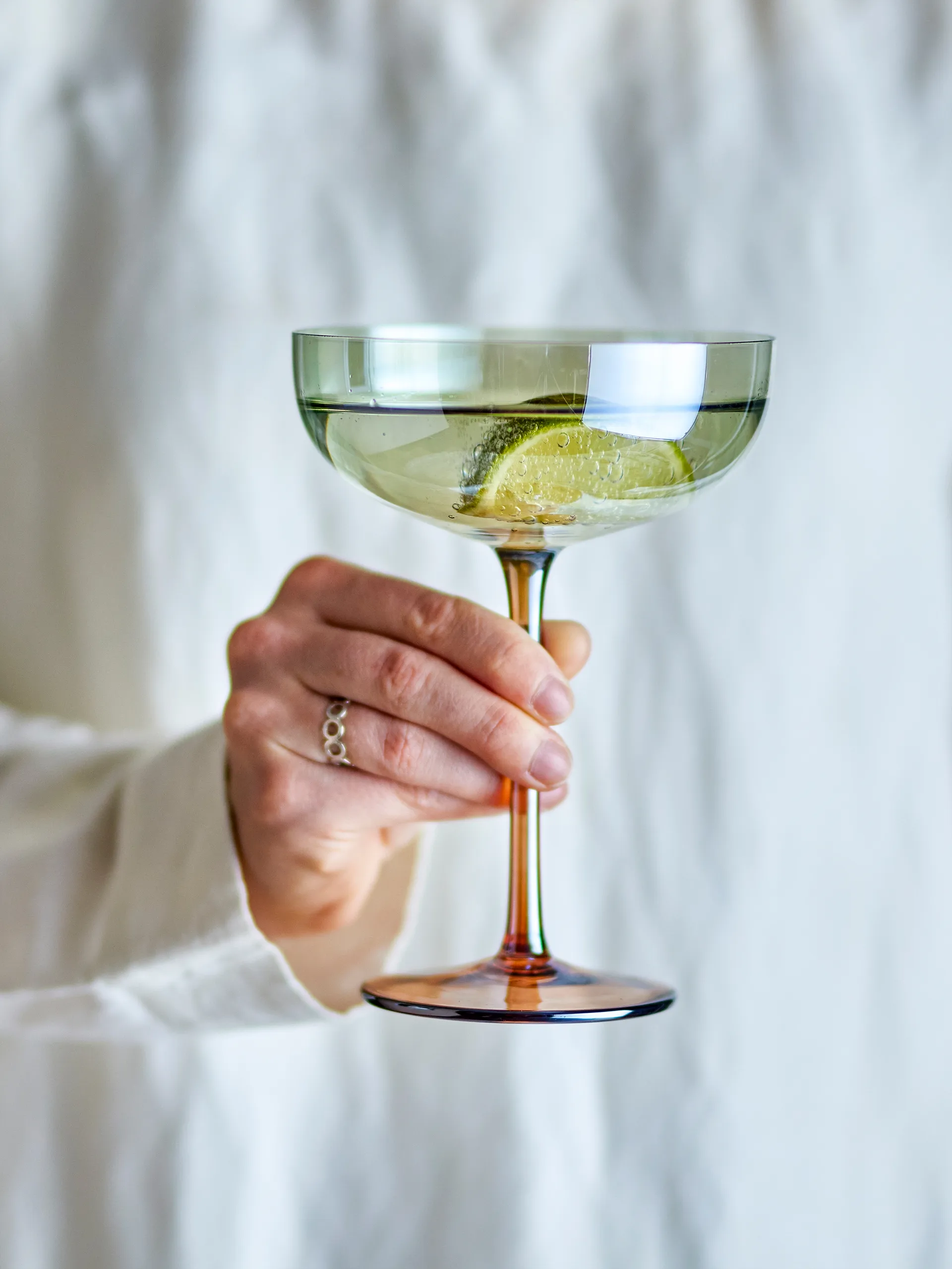 Aston cocktailglass 4-pakning, Bronse Bloomingville