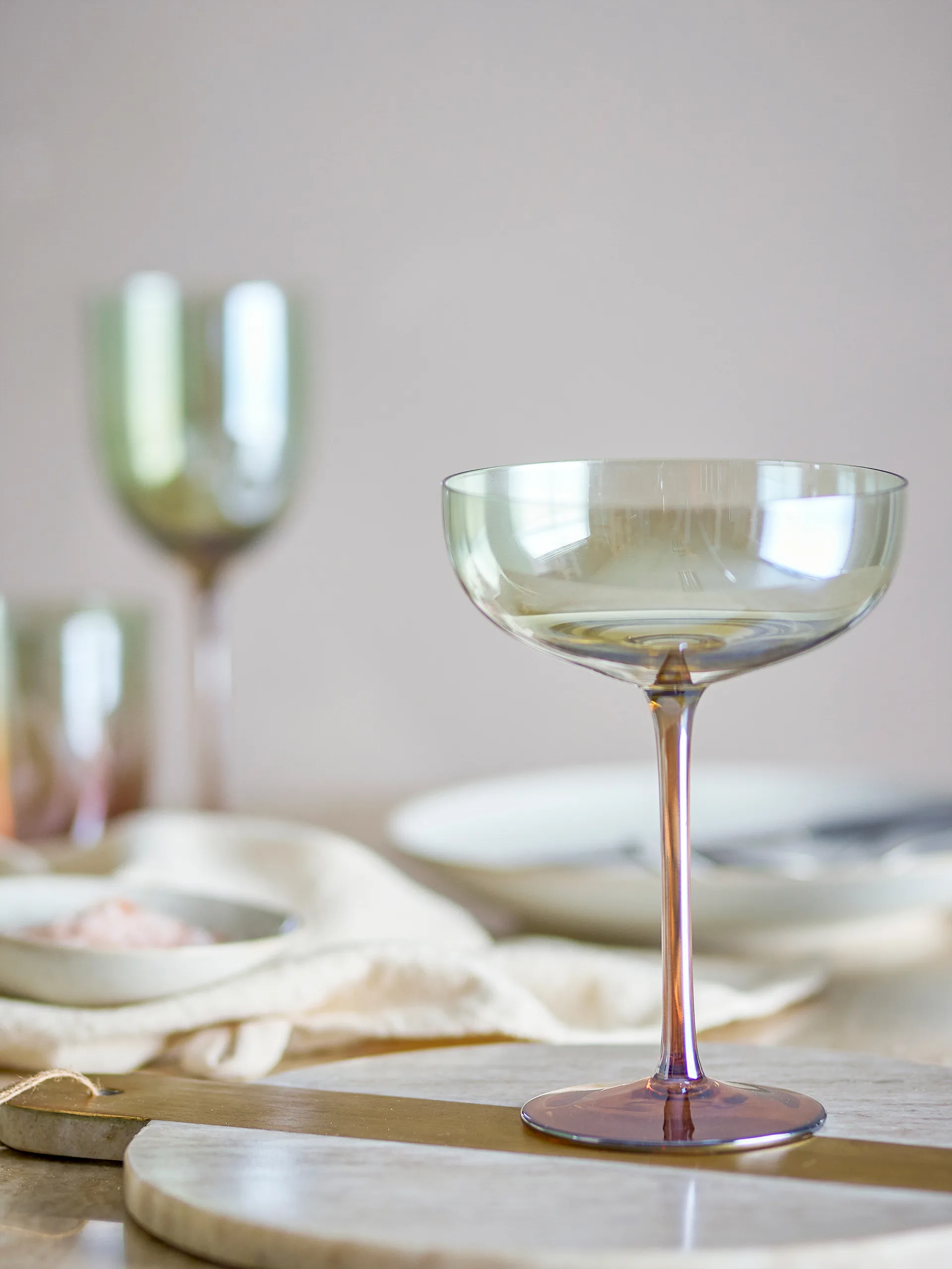 Aston cocktailglass 4-pakning, Bronse Bloomingville