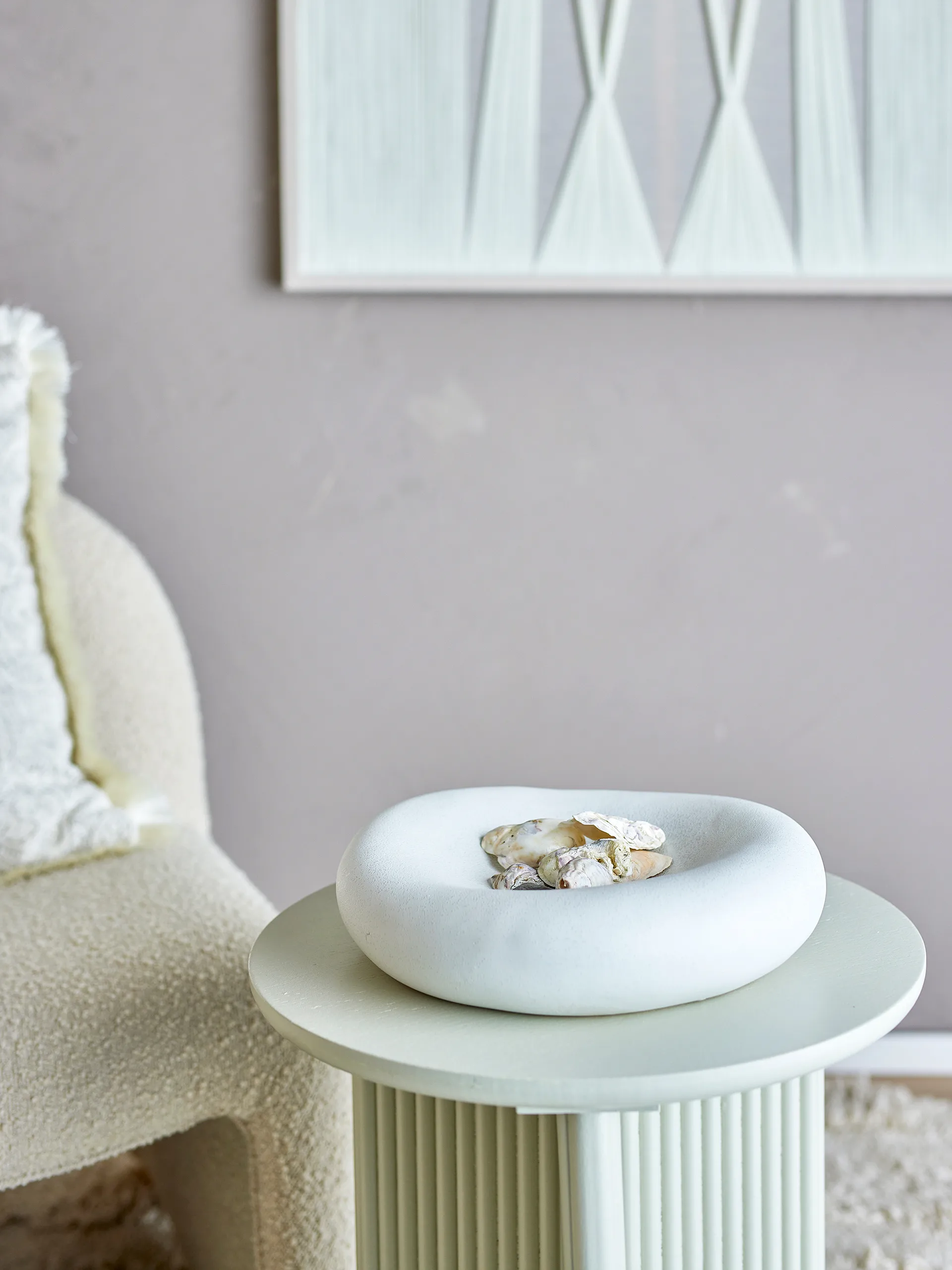 Audra skål Ø30 cm, Hvit Bloomingville