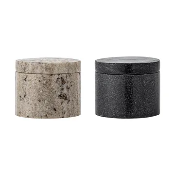 Avani salt og pepperkar - Multi Marble, 2 deler - Bloomingville