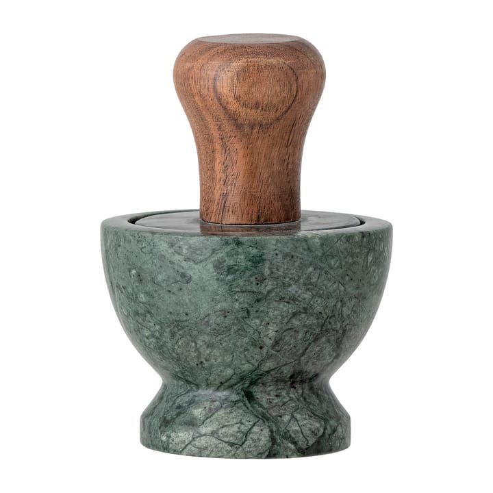 Banou morter Ø 10 cm - Grønn marmor-mangotre - Bloomingville