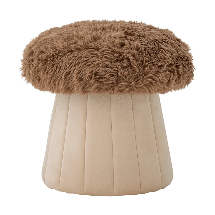 Bertil puff Ø 37 cm - Sopp, brun - Bloomingville