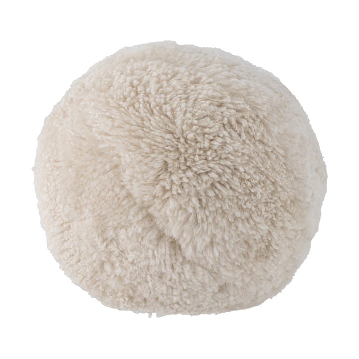 Betsy saueskinnspute Ø30 cm, Hvit Bloomingville