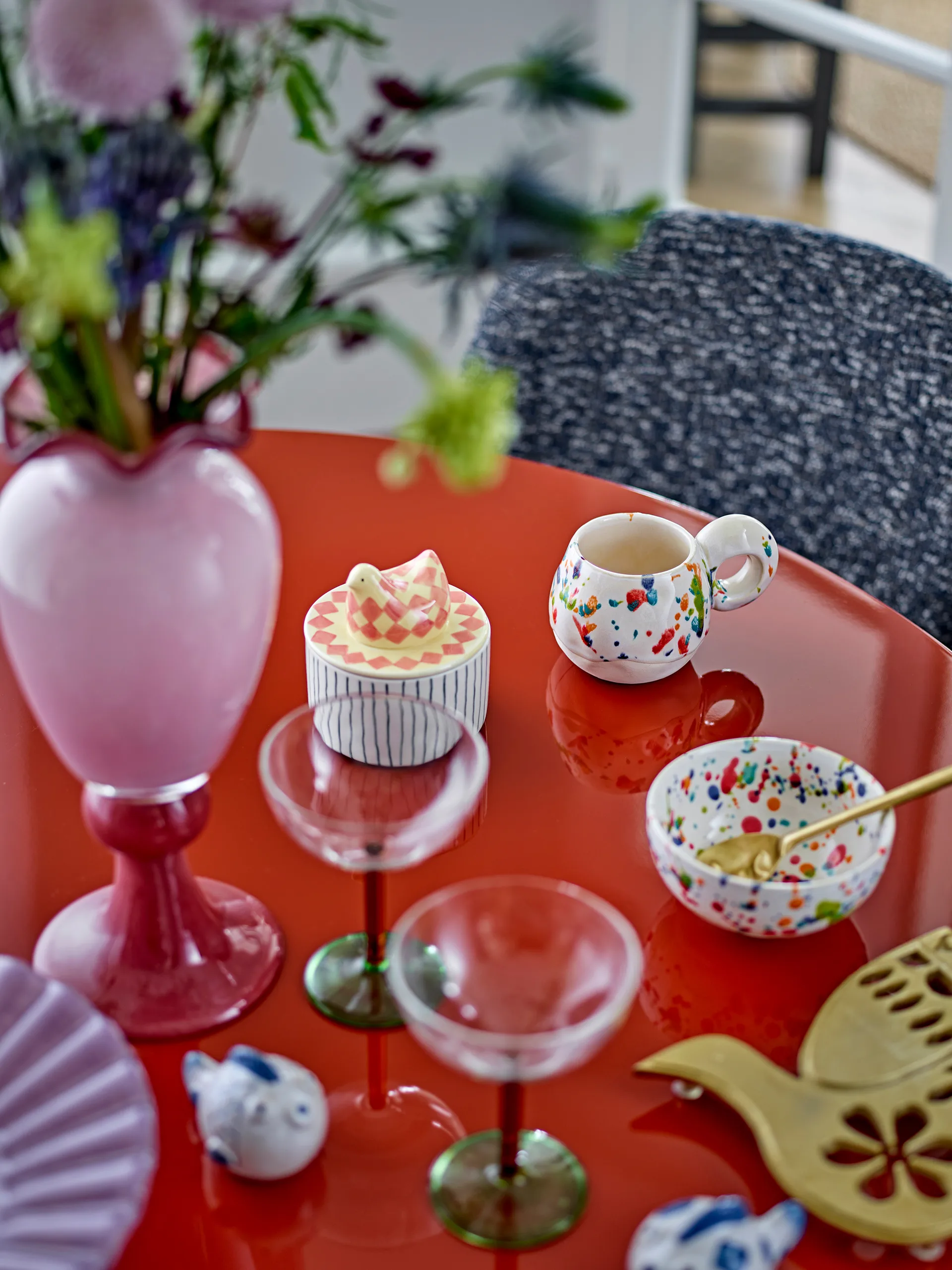 Biona skål med lokk Ø11 cm, Rose Bloomingville