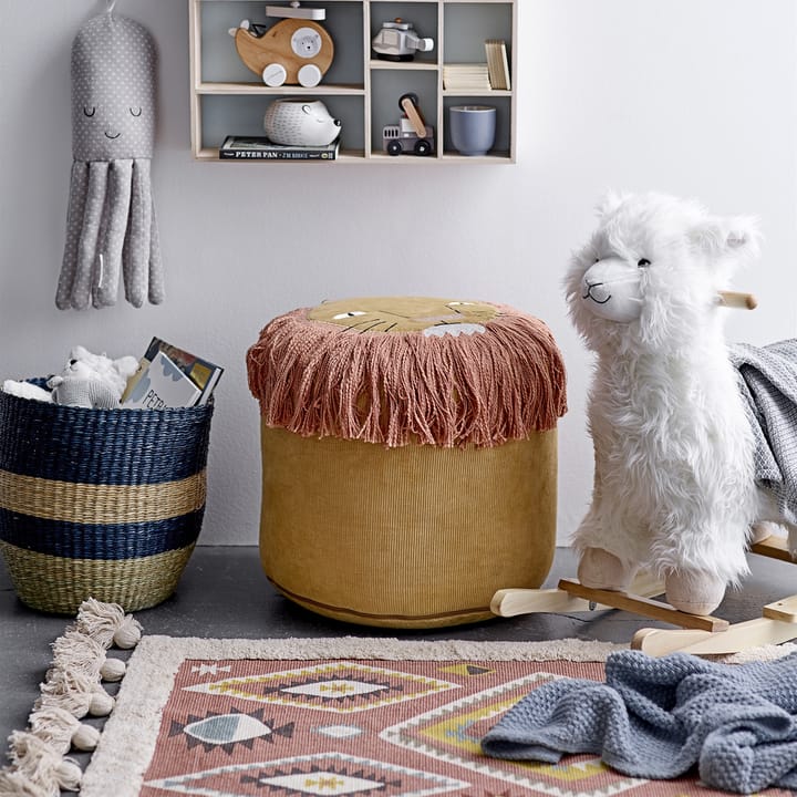 Bloomingville gulvteppe med dusker 120x65 cm, Multi Bloomingville