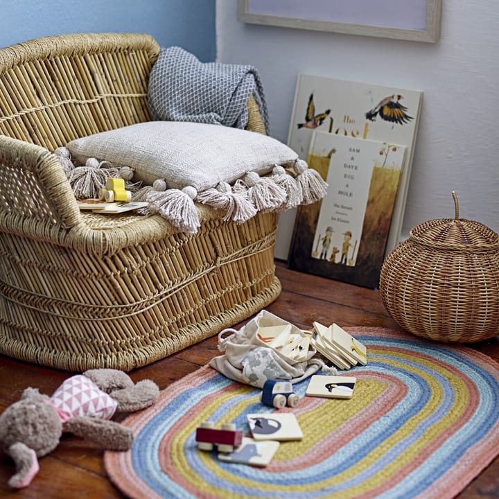 Bloomingville gulvteppe regnbue jute, Multi Bloomingville