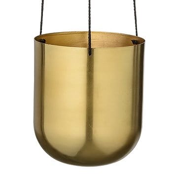 Bloomingville hengende krukke metall Ø13.5 cm, messing Bloomingville