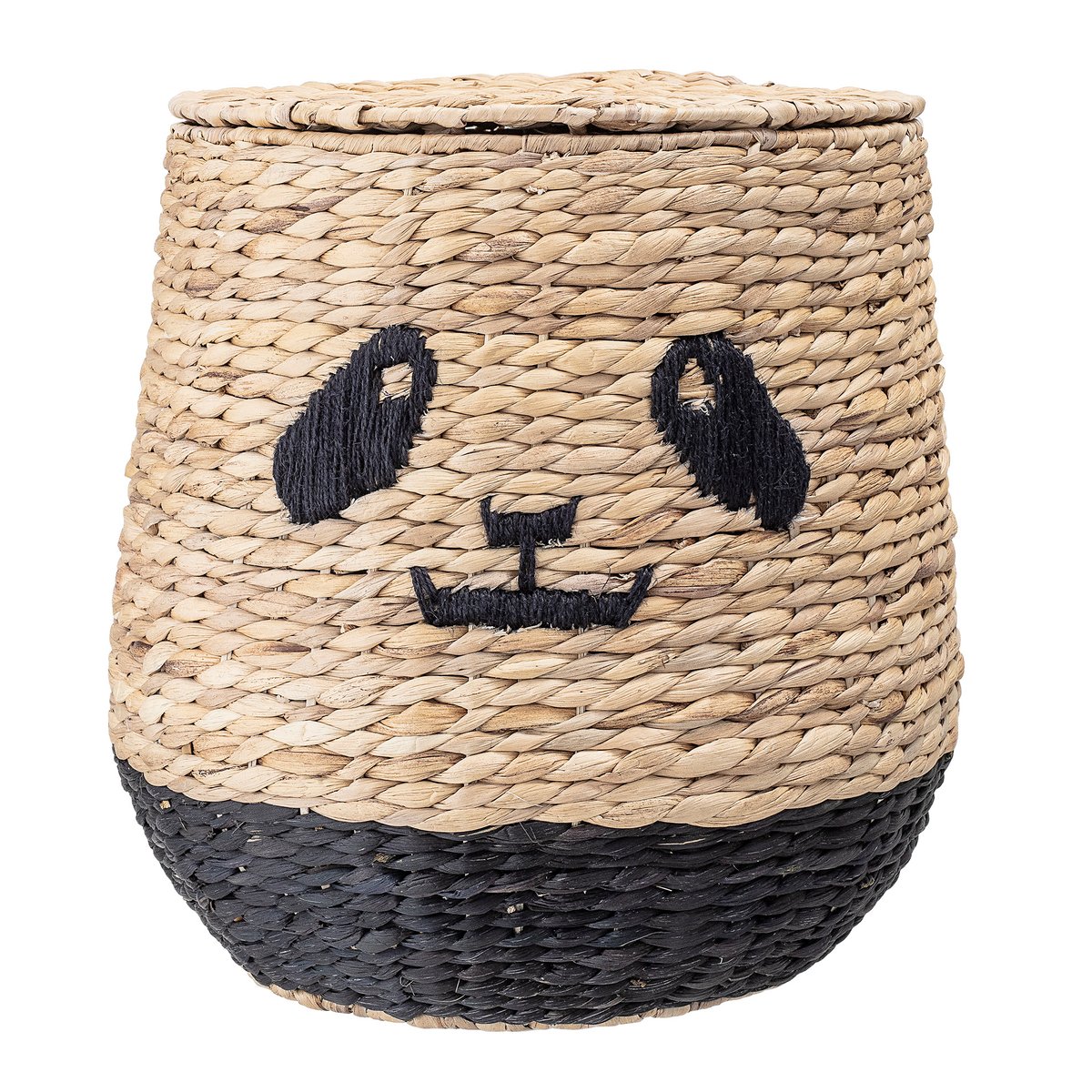 Bloomingville kurv med lokk Panda | Skandinavisk Design | Oppbevaring barnerom | Brun