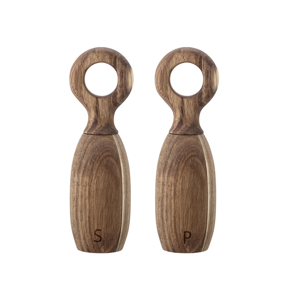 Bloomingville salt- og pepperkvern tre 21 cm | Skandinavisk Design | Salt- & Pepperkverner | Brun