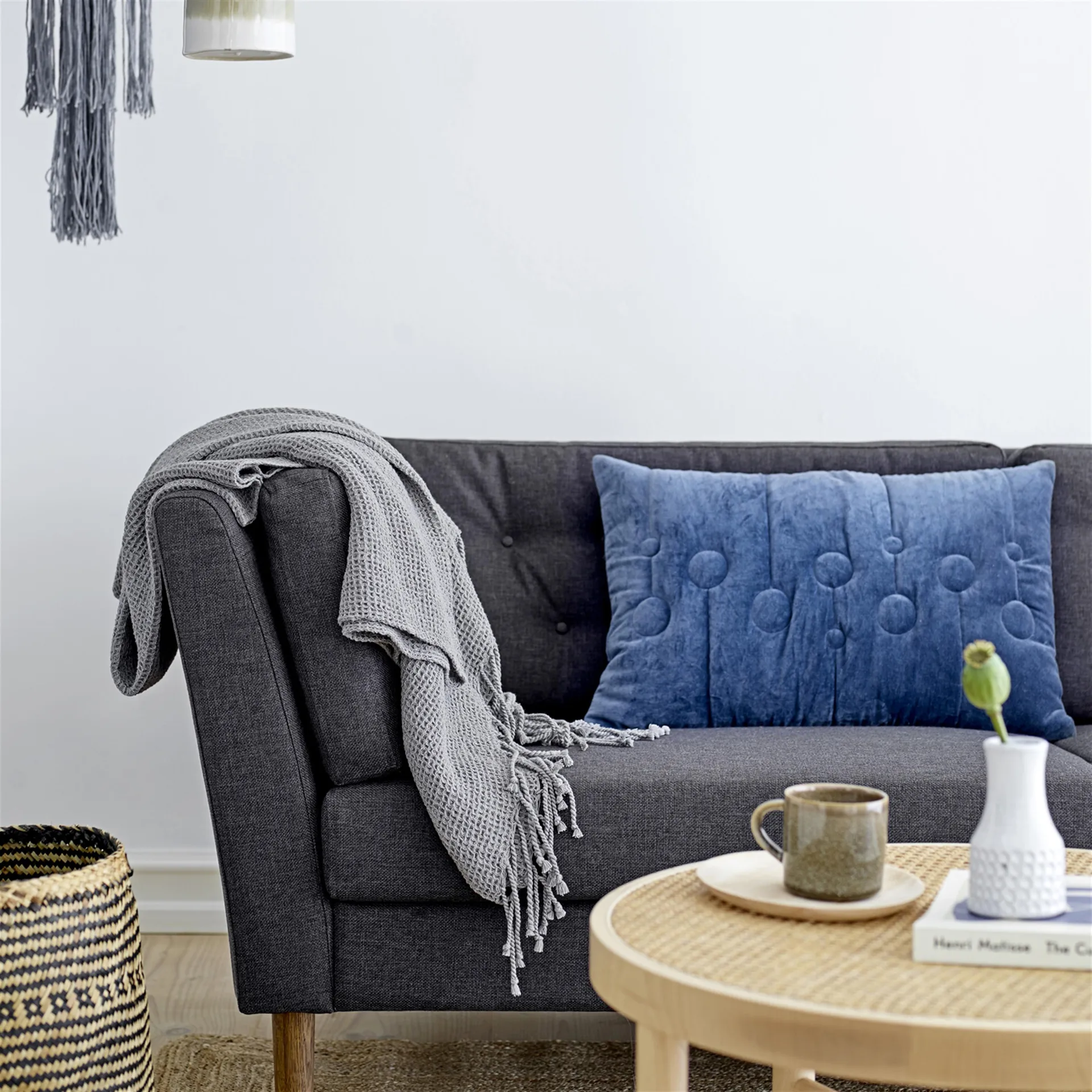 Bloomingville Storage kurv sjøgress 2-pakk, natur-grå Bloomingville