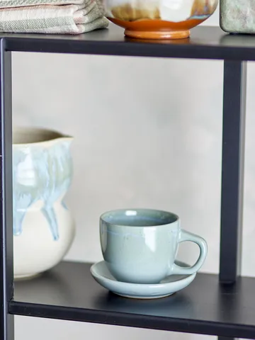 Brenta kopp med skål 4-pakning - Blå - Bloomingville