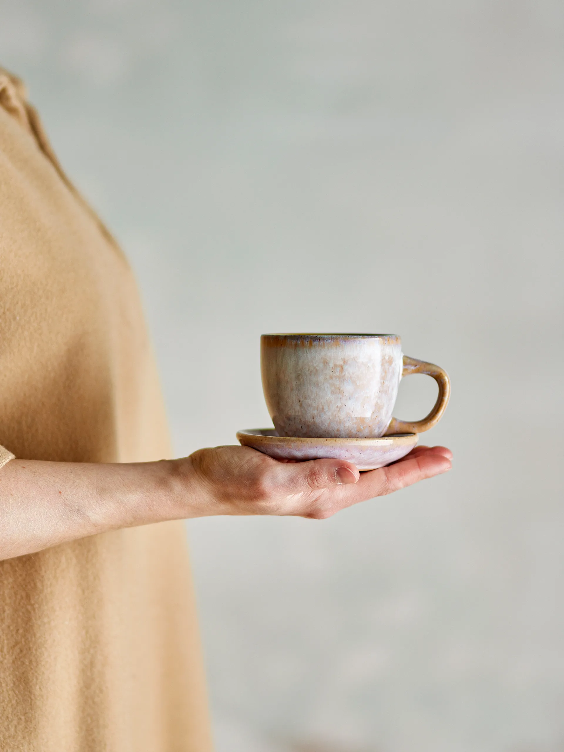 Brenta kopp med skål 4-pakning, Rose Bloomingville