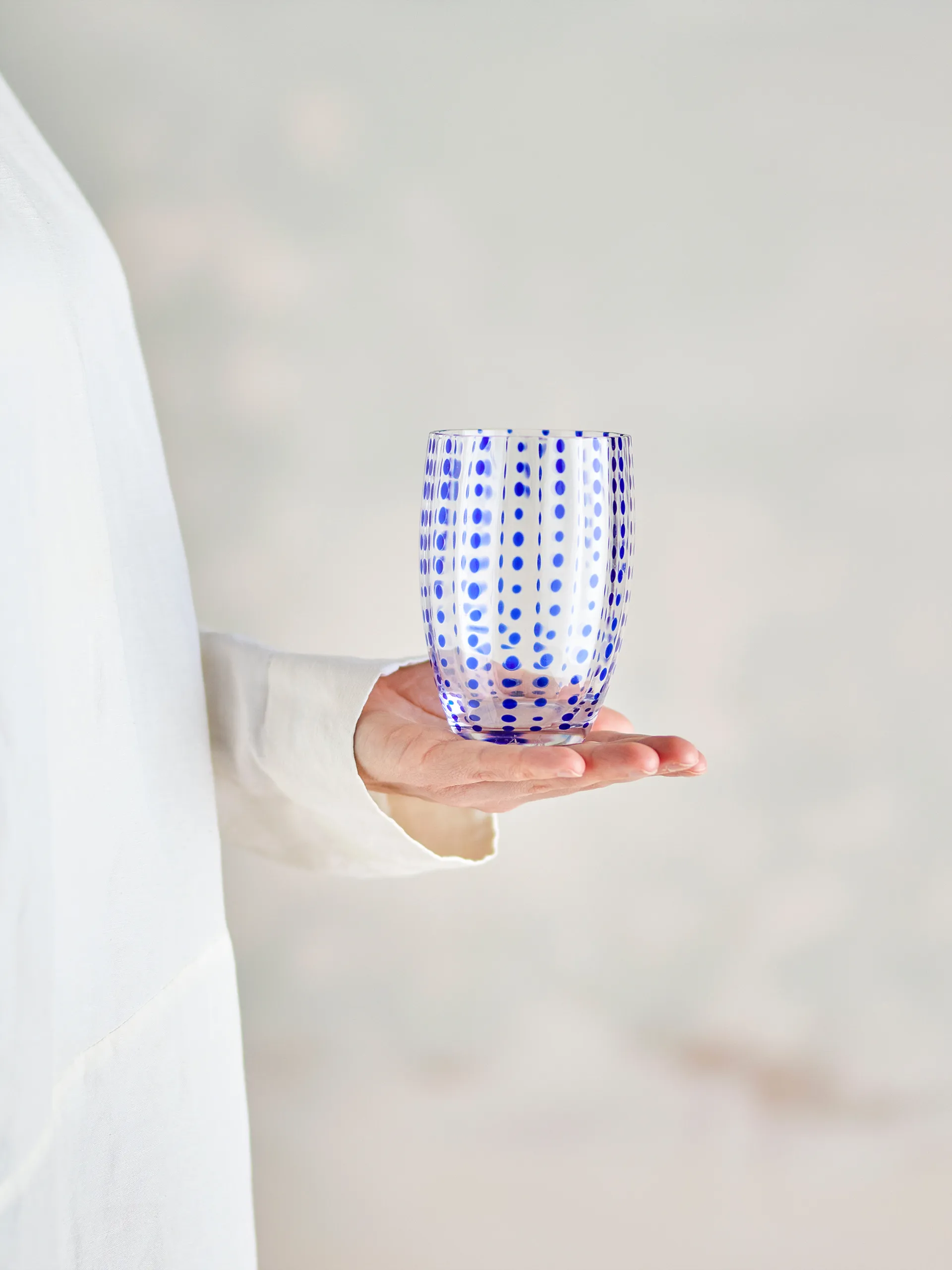 Brinley drikkeglass 4-pakning, Blå Bloomingville