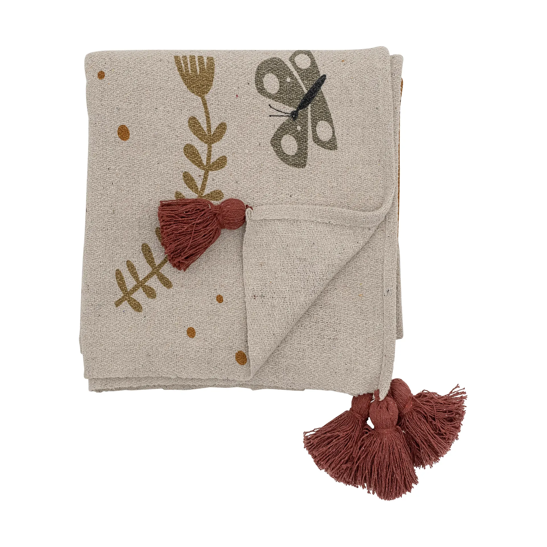 Bryn pledd 130x160 cm, Brun Bloomingville