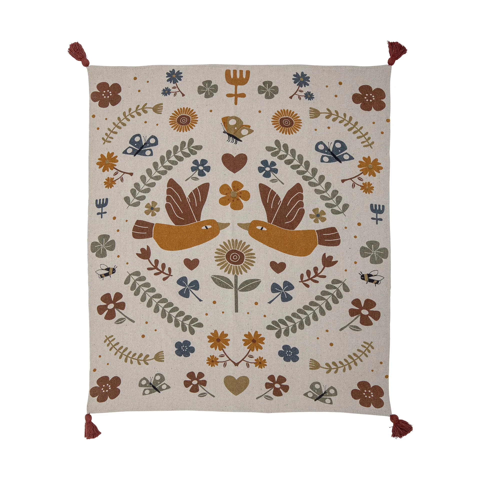 Bryn pledd 130x160 cm, Brun Bloomingville