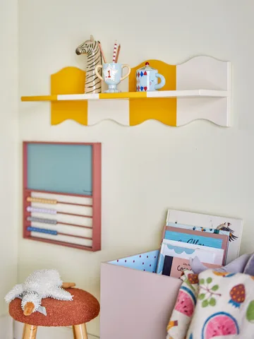 Bubbi hylle 80x22,5 cm - Gul - Bloomingville