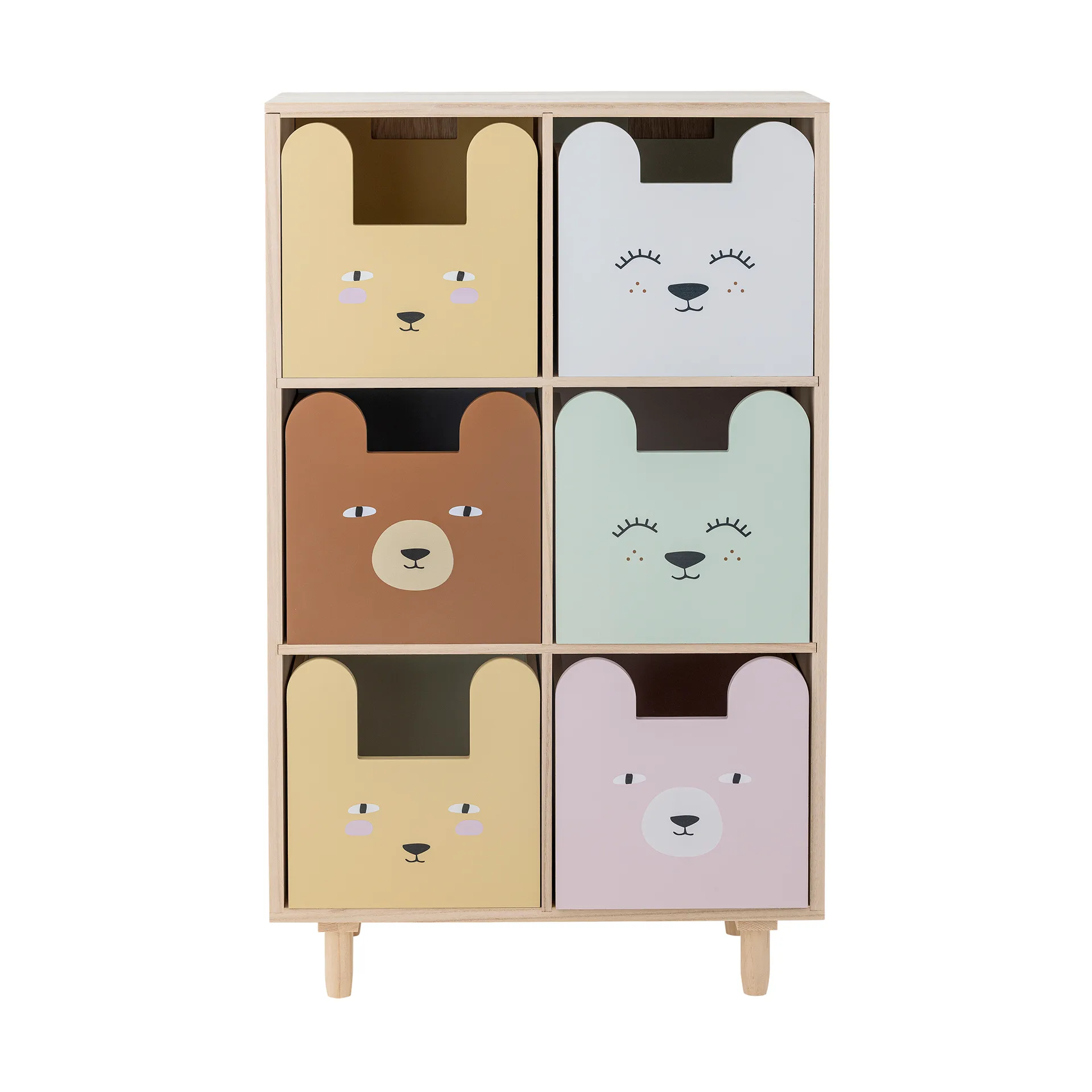 Calle bokhylle 6-skuffer 55x88,5 cm, Natur Bloomingville