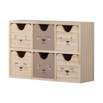 Calle bokhylle liten 6 skuffer 27x18 cm - Natur - Bloomingville