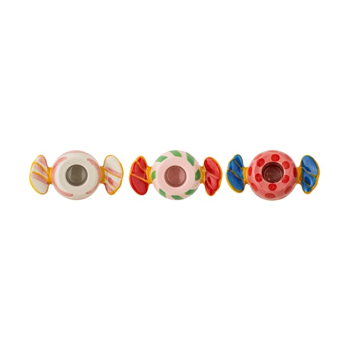 Caramella lysestaker 3 deler, Rosa Bloomingville