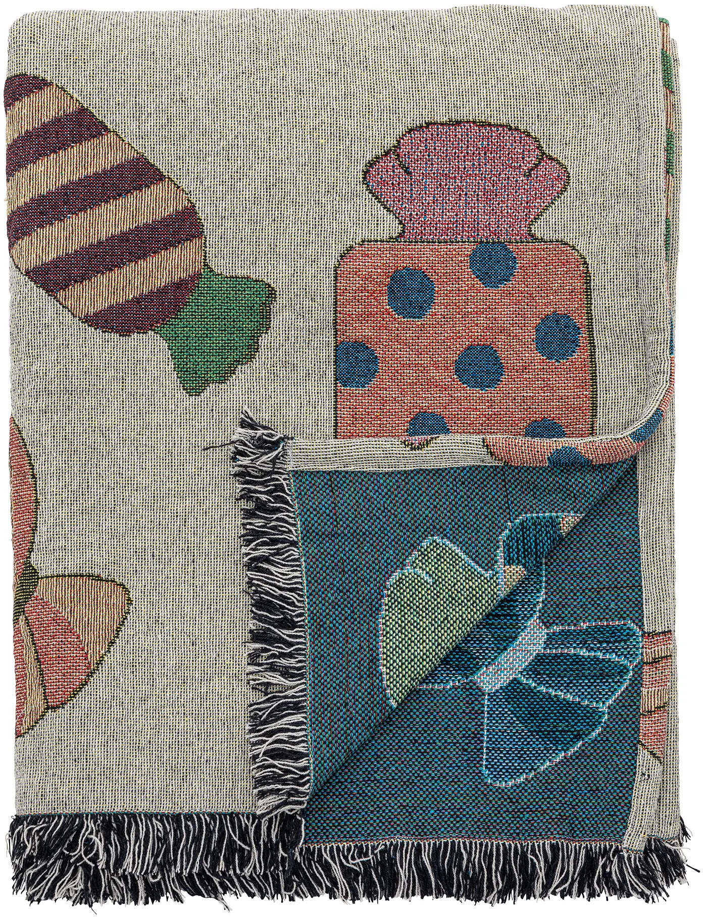 Caramella pledd 130x150 cm, Natur Bloomingville