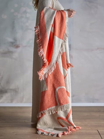 Caya pledd 130x160 cm - Oransje - Bloomingville