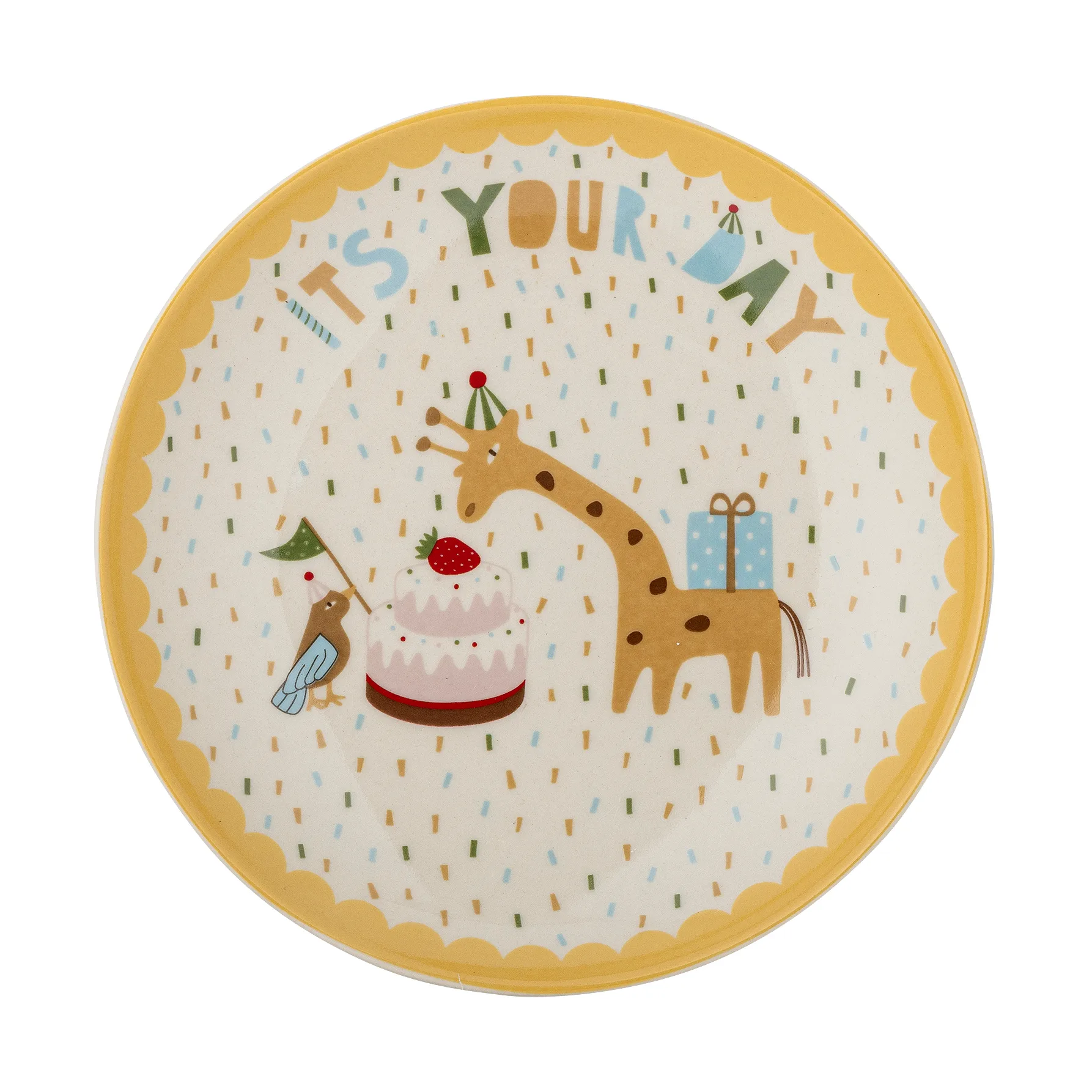 Celebrate tallerken Ø16 cm, Gul Bloomingville