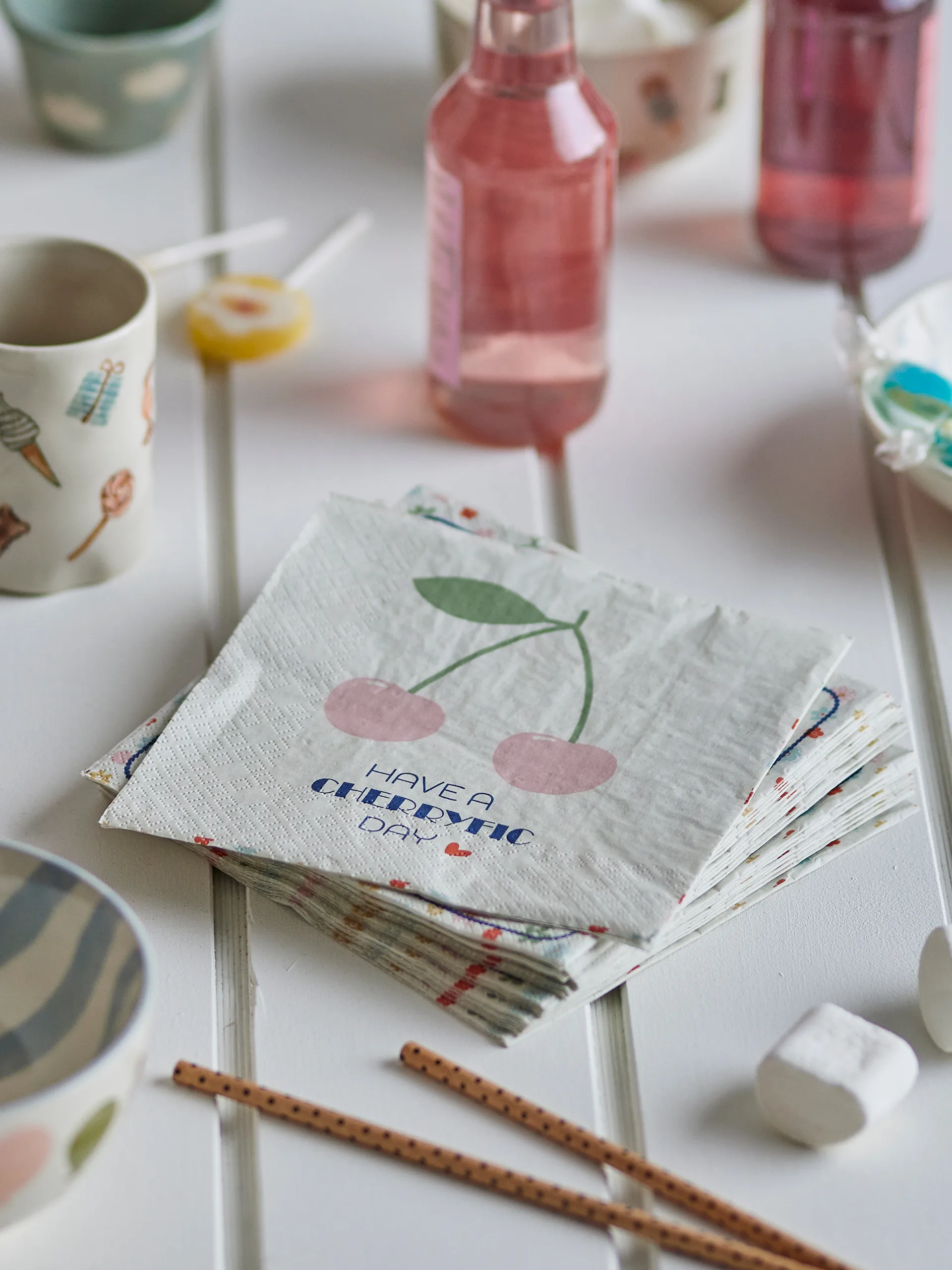 Cherry papirservietter 20-pack, Rose Bloomingville