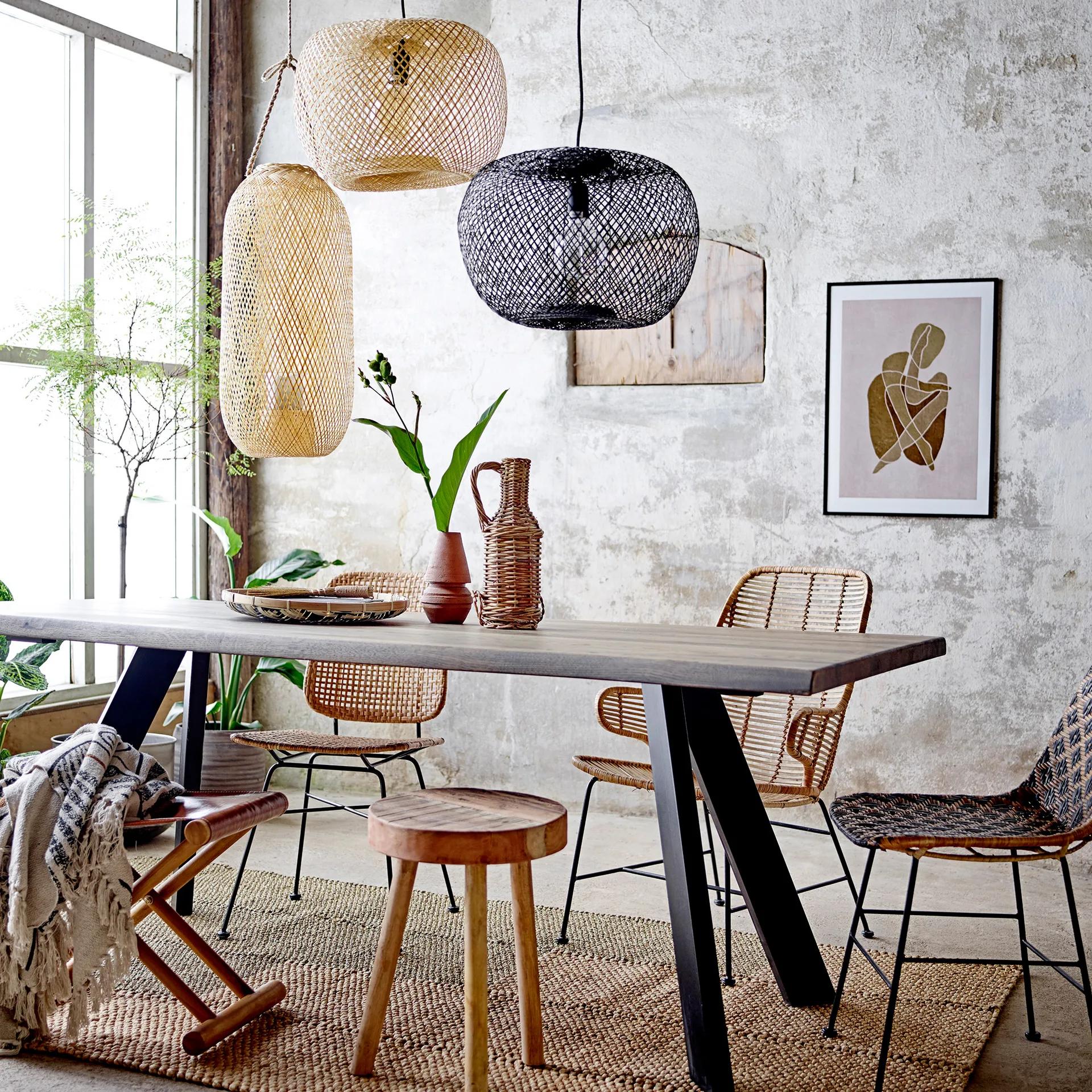 Chika tavla svart ramme, 52x72 cm Bloomingville