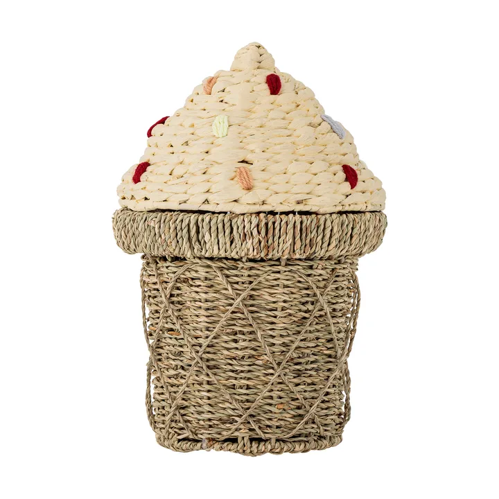 Cillie kurv med lokk 28x41 cm - Natur - Bloomingville