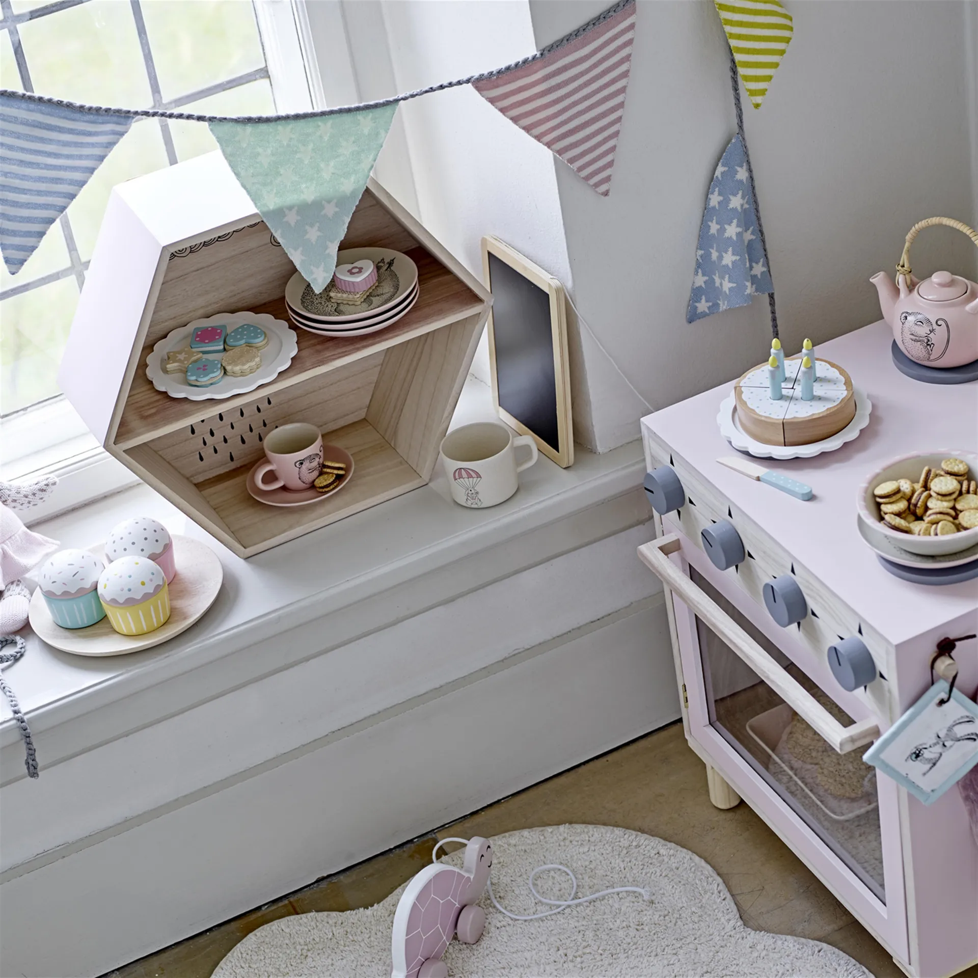 Cloud gulvteppe (barn), natur Bloomingville