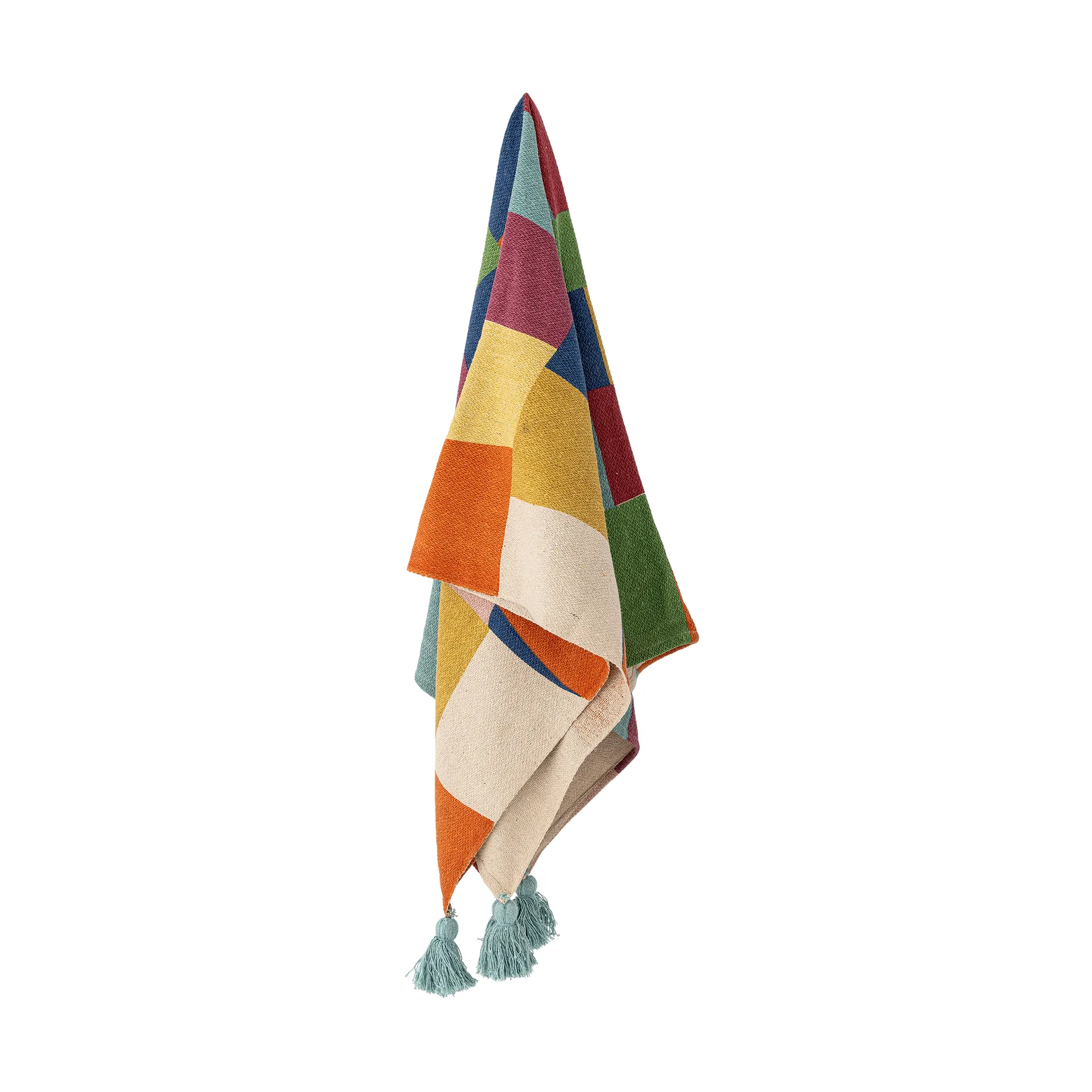 Colorine bomullspledd 160x130 cm, Blå Bloomingville