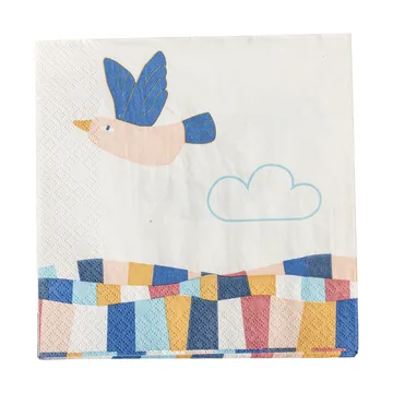 Colorine papirserviett 20-pk - Natur - Bloomingville