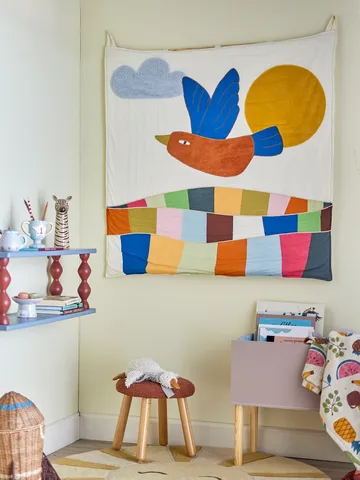 Colorine veggdekorasjon bomull 101x101 cm - Natur - Bloomingville