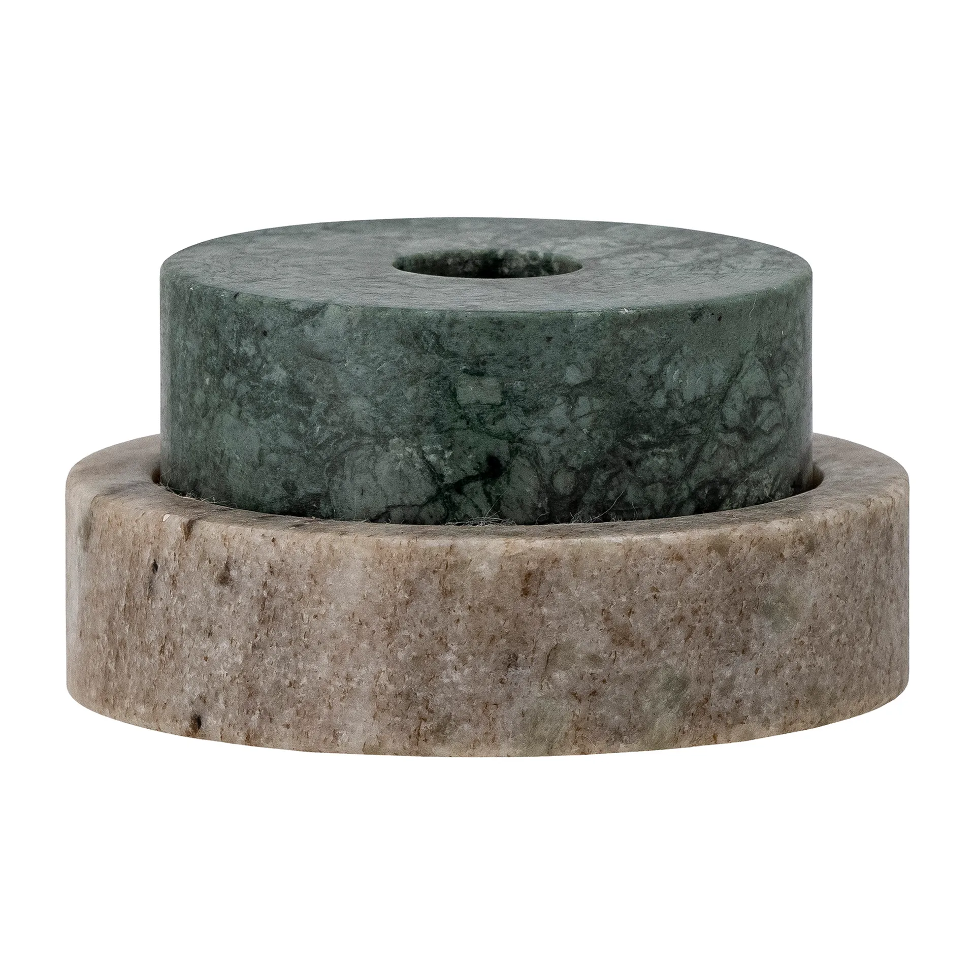 Dalin lysestake Ø 10 cm, Grønn marmor Bloomingville