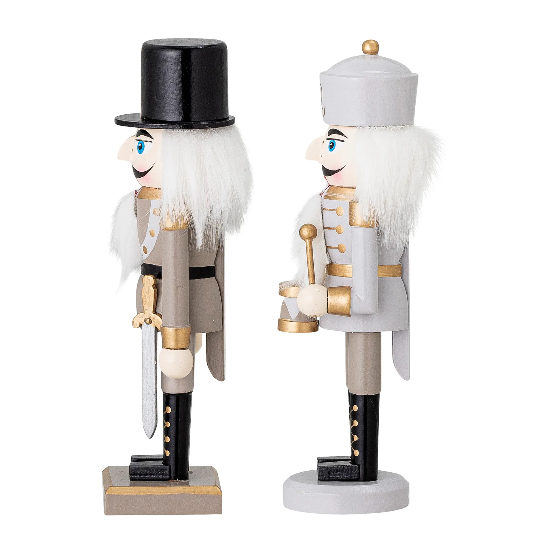 Darren nøtteknekker dekorasjon 20,5 cm 2 deler, Gold Bloomingville