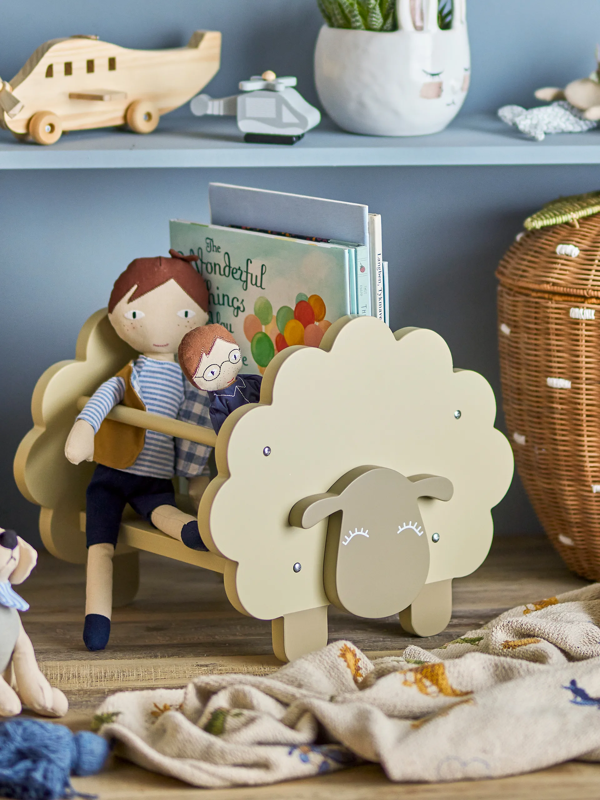 Dolly bokhylle, Grå Bloomingville