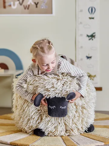 Dolly puff ull 50x45 cm - Hvit - Bloomingville