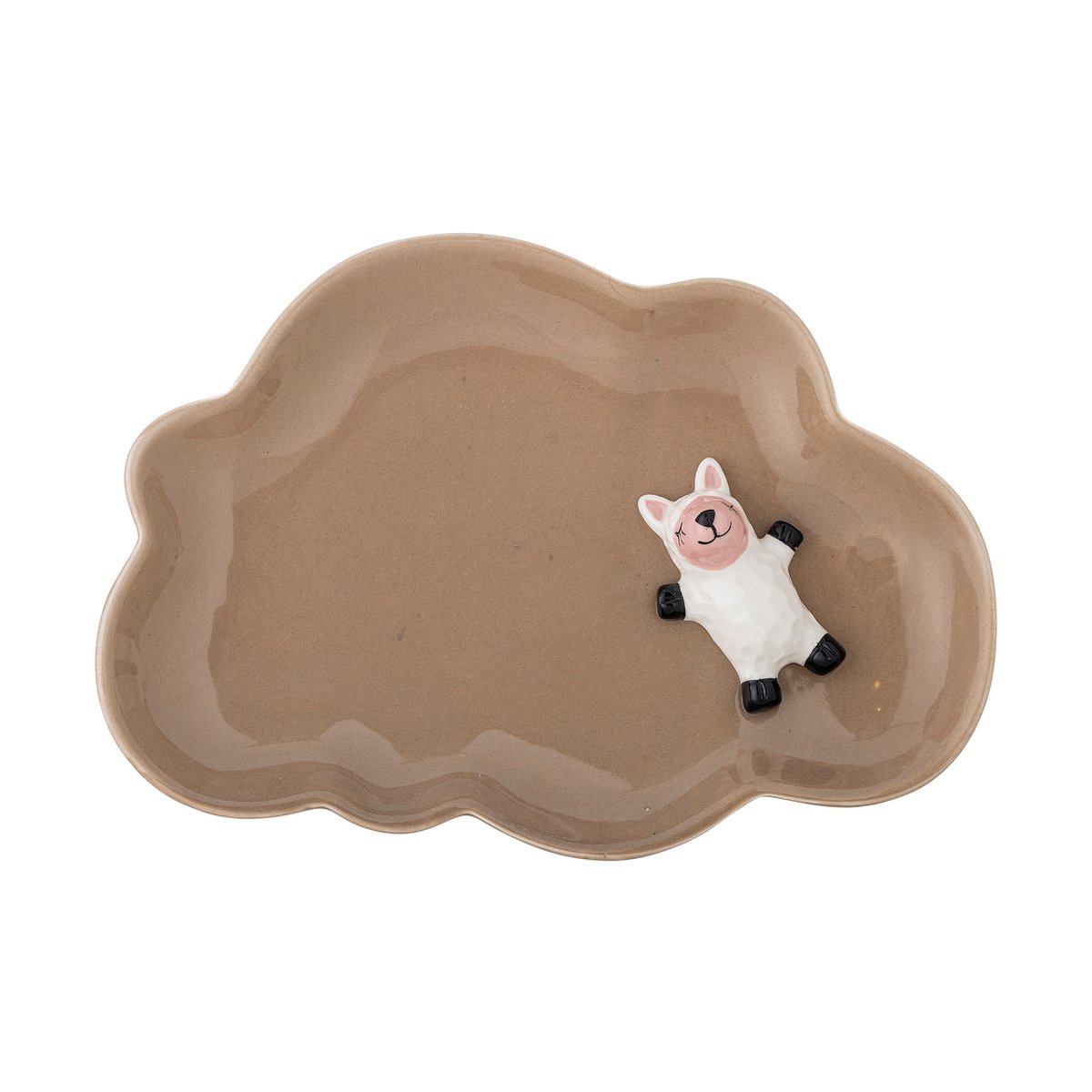 Bloomingville Dolly tallerken 14x20 cm Brun