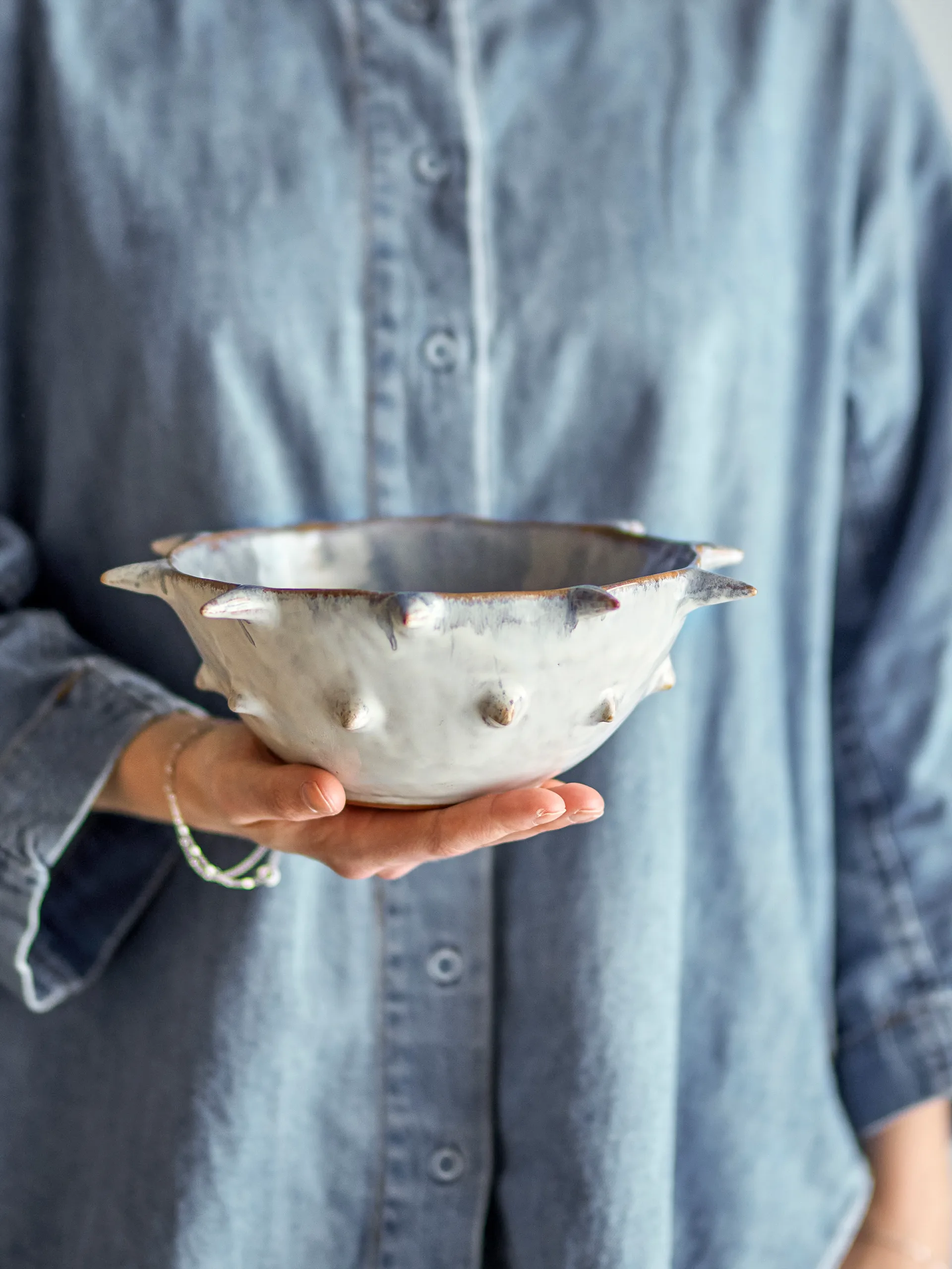 Edie skål Ø22,5 cm, Blå Bloomingville