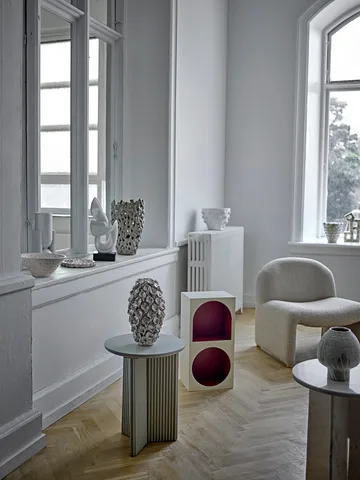 Edith sidebord Ø40 cm - Hvit - Bloomingville