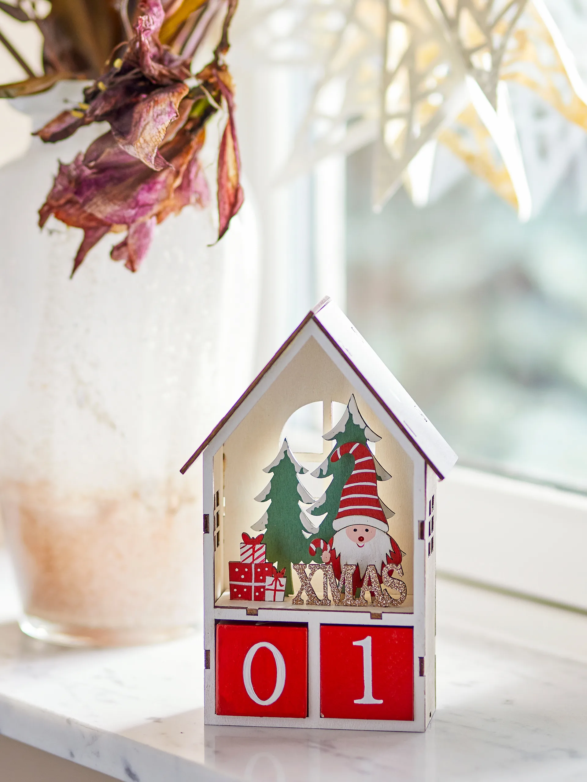 Edmund kalender med datoer, Rød Bloomingville