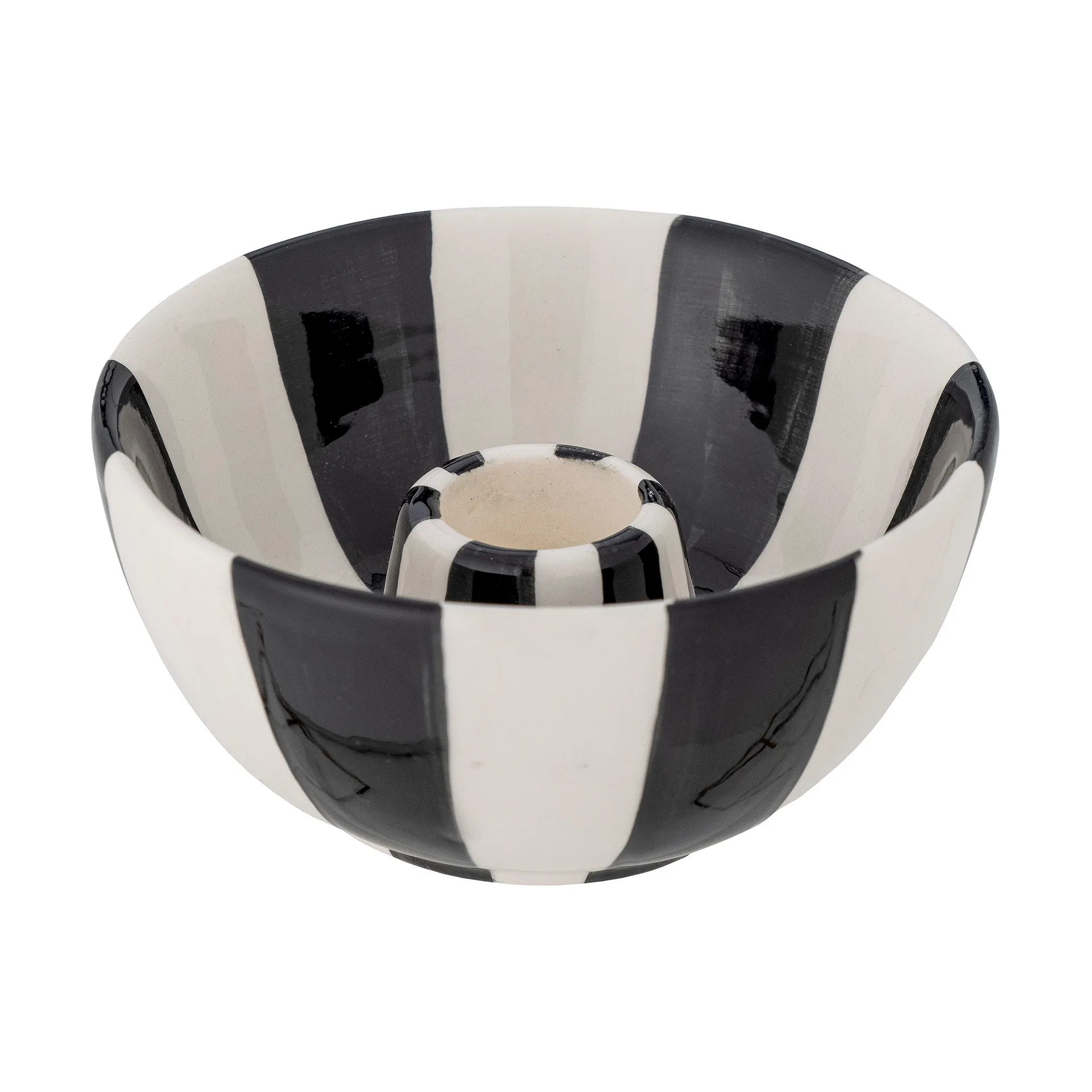 Eja lysestake Ø 9 cm, Svart-hvit Bloomingville