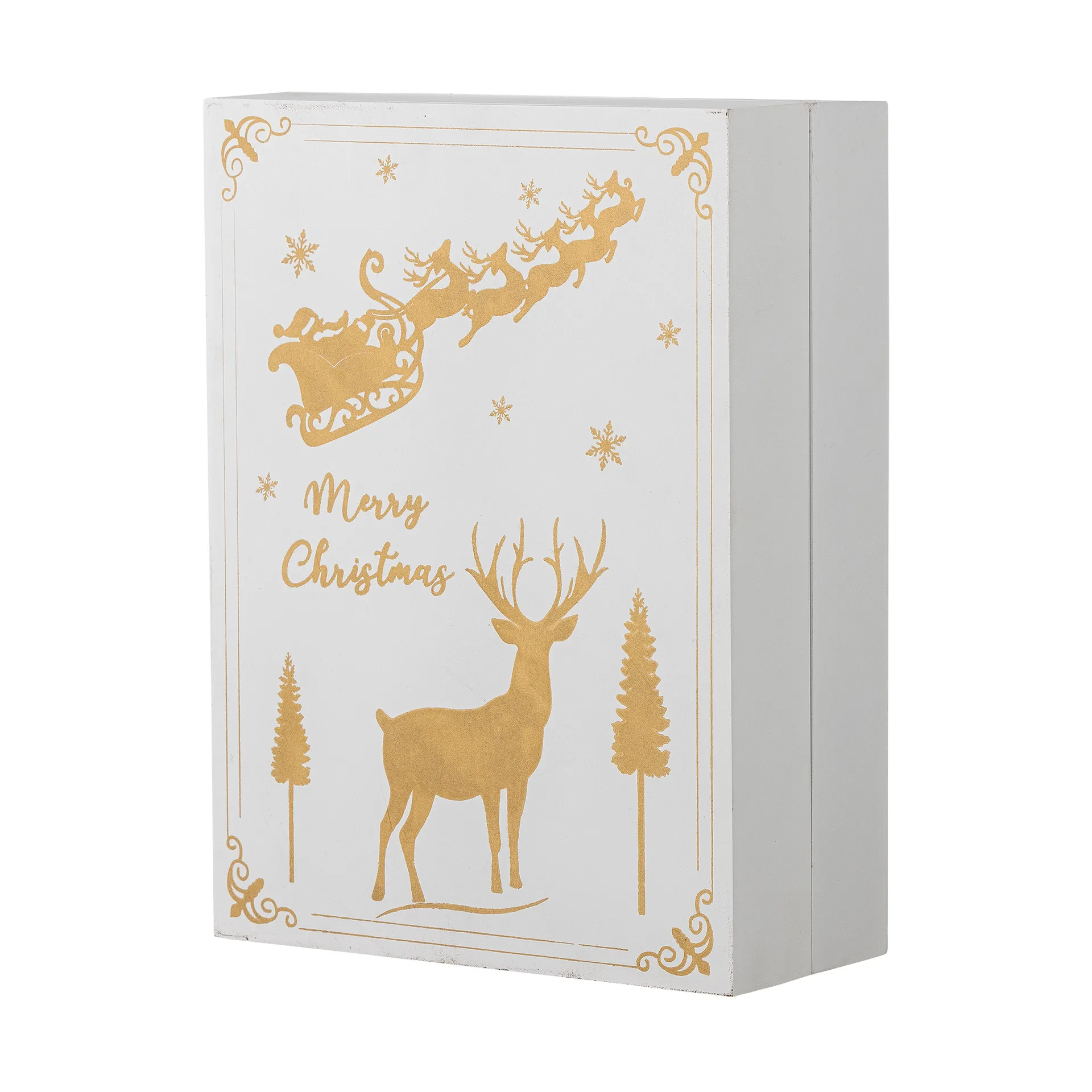 Elimar adventskalender med belysning, Hvit Bloomingville