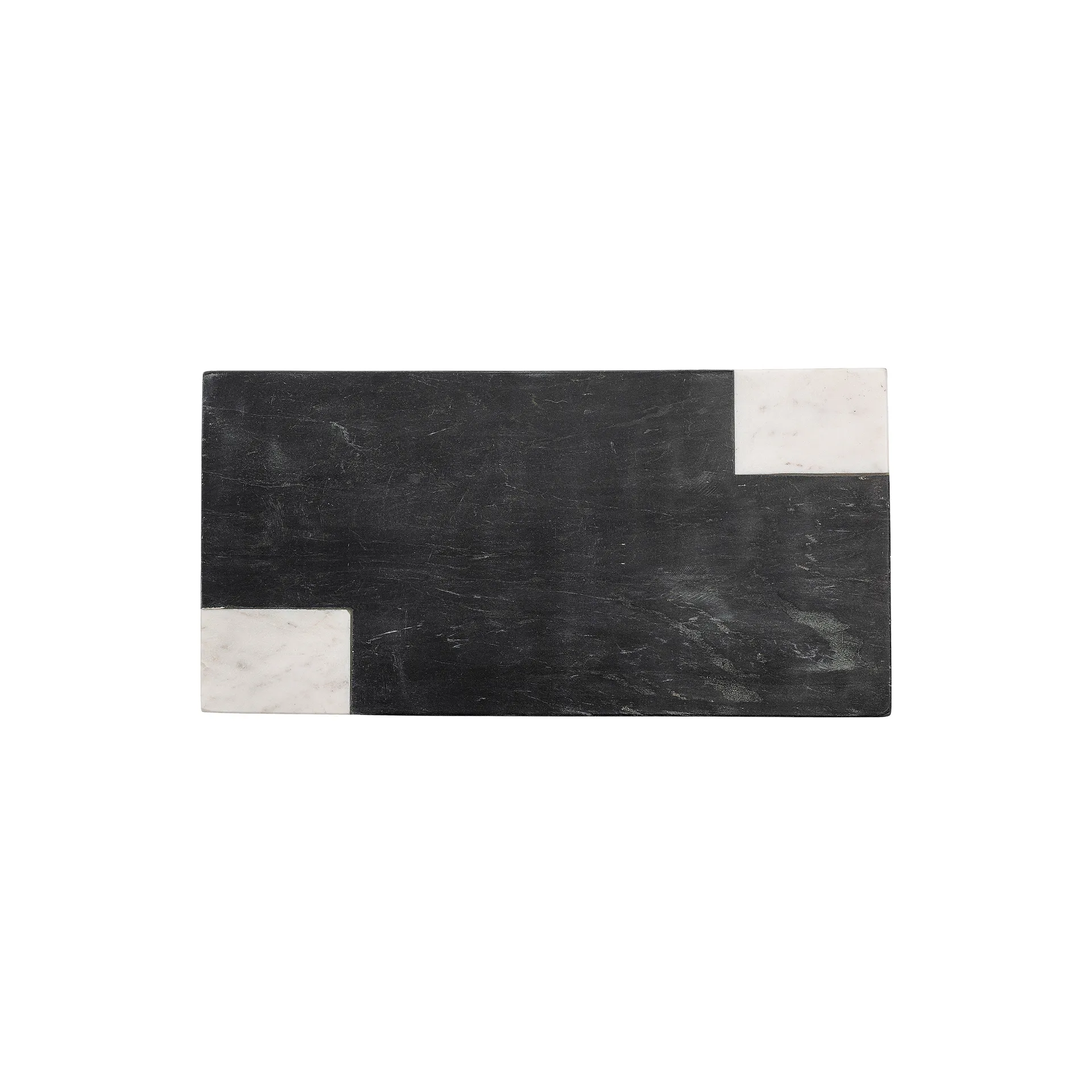 Elvia skjærefjøl marmor 23x45,5 cm, Svart Bloomingville