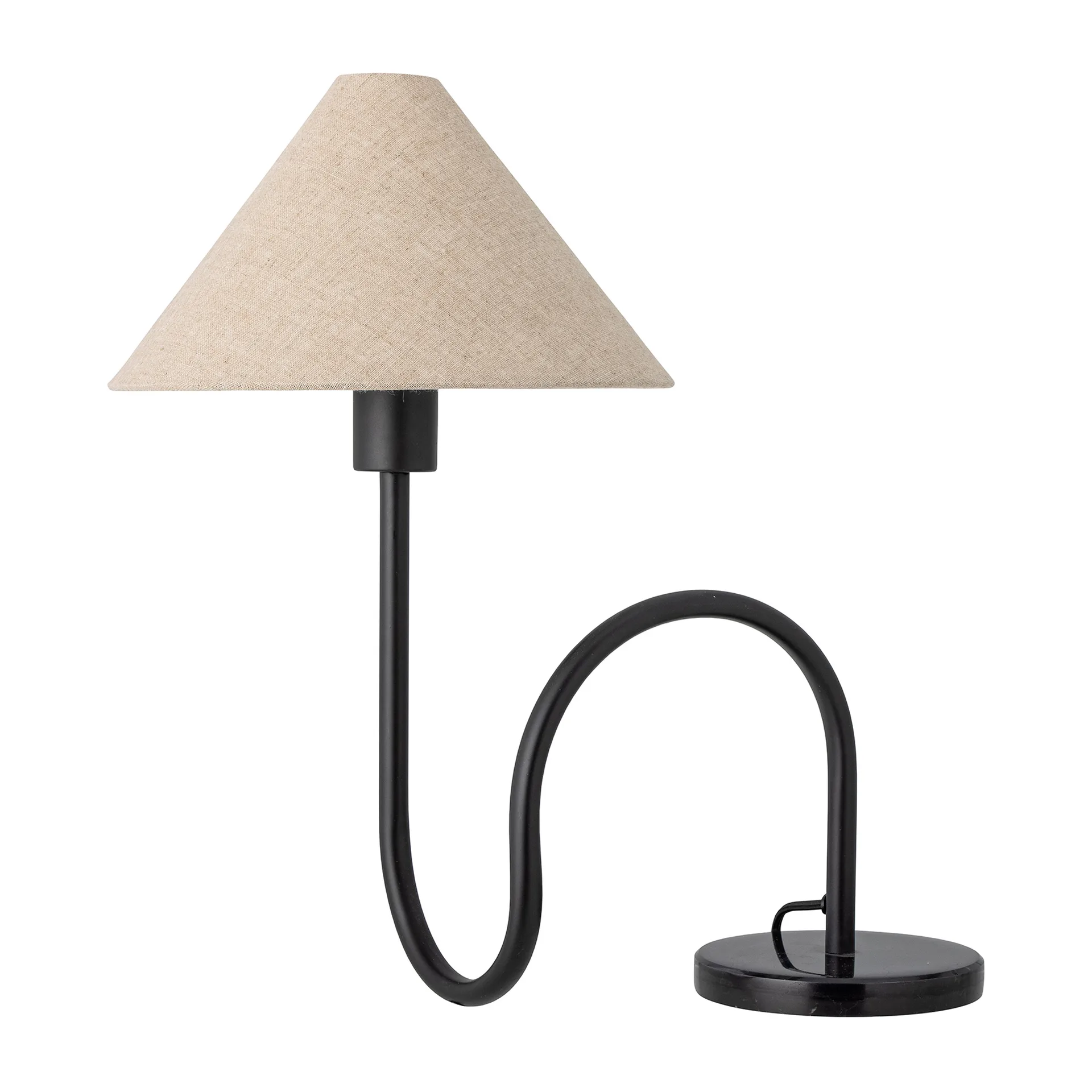 Emaline bordlampe 48 cm, Natur-sort Bloomingville