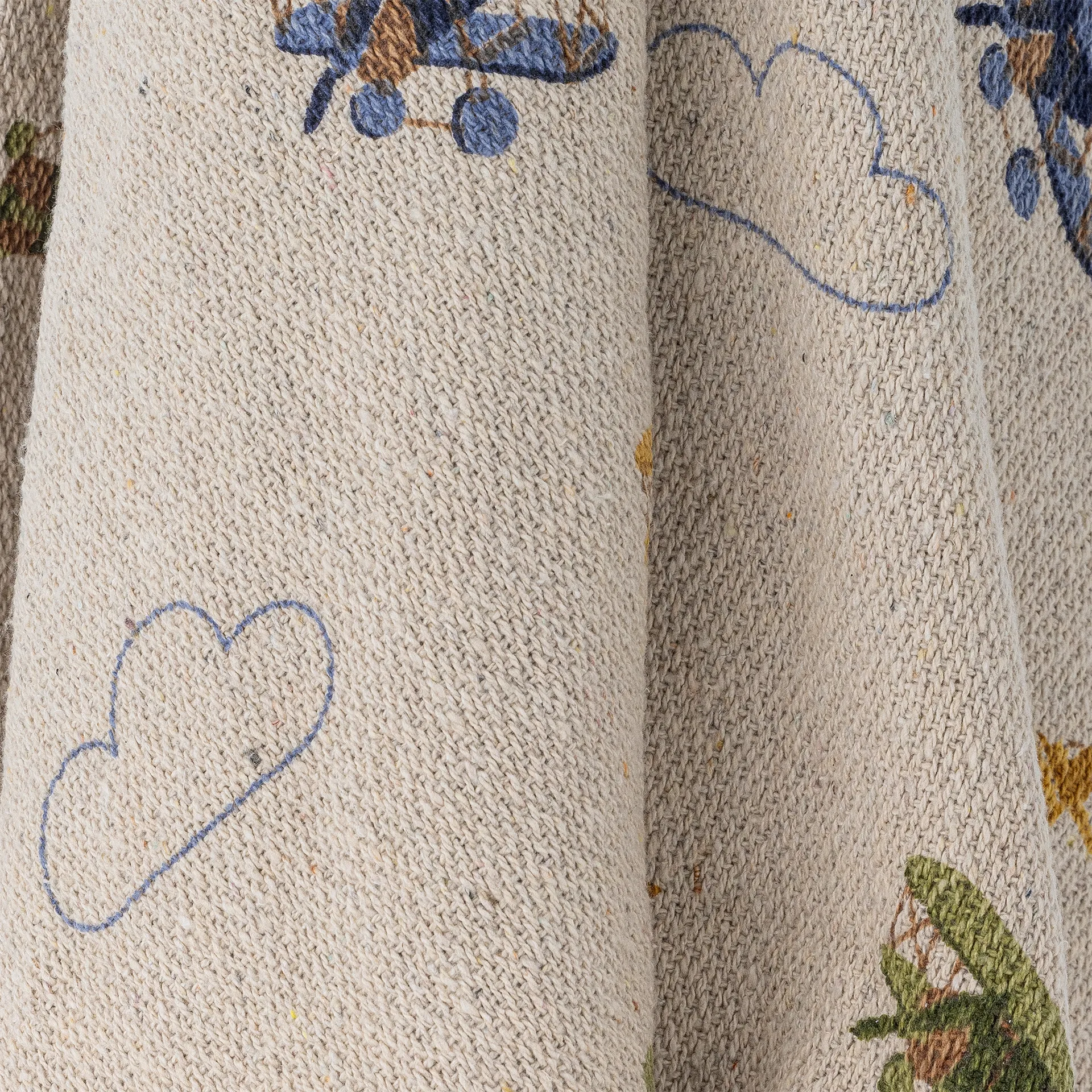 Ensfarget pledd 130x160 cm, Nature Bloomingville