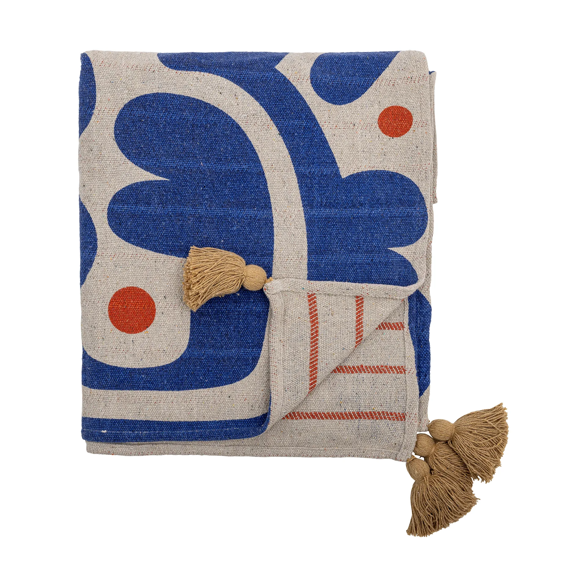 Eviaya pledd 130x160 cm, Blå Bloomingville